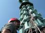 Industrieklettern an historischen Gebäuden - Sanierung der historischen Turmdeckung